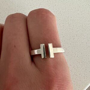 Tiffany T Square Ring in Sterling Silver